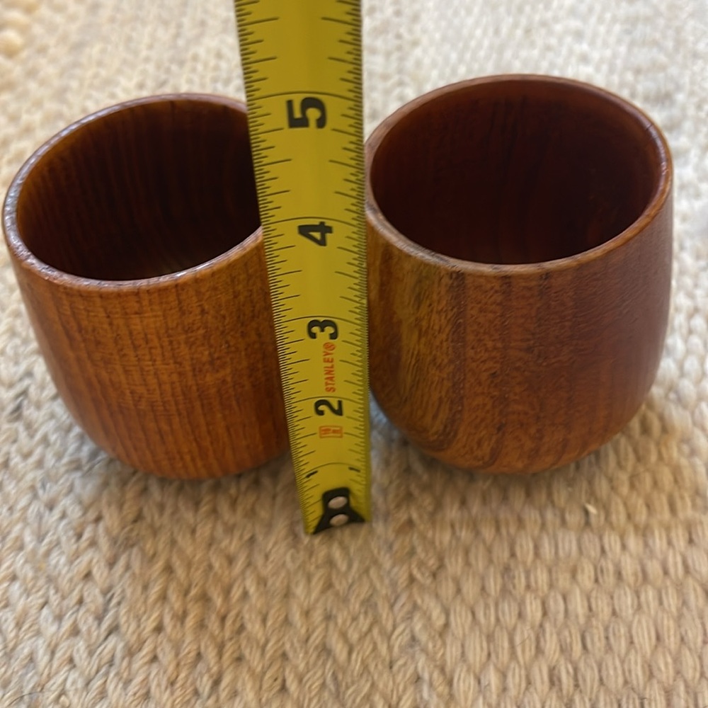 Small Wooden Cups - Picture 3 of 4